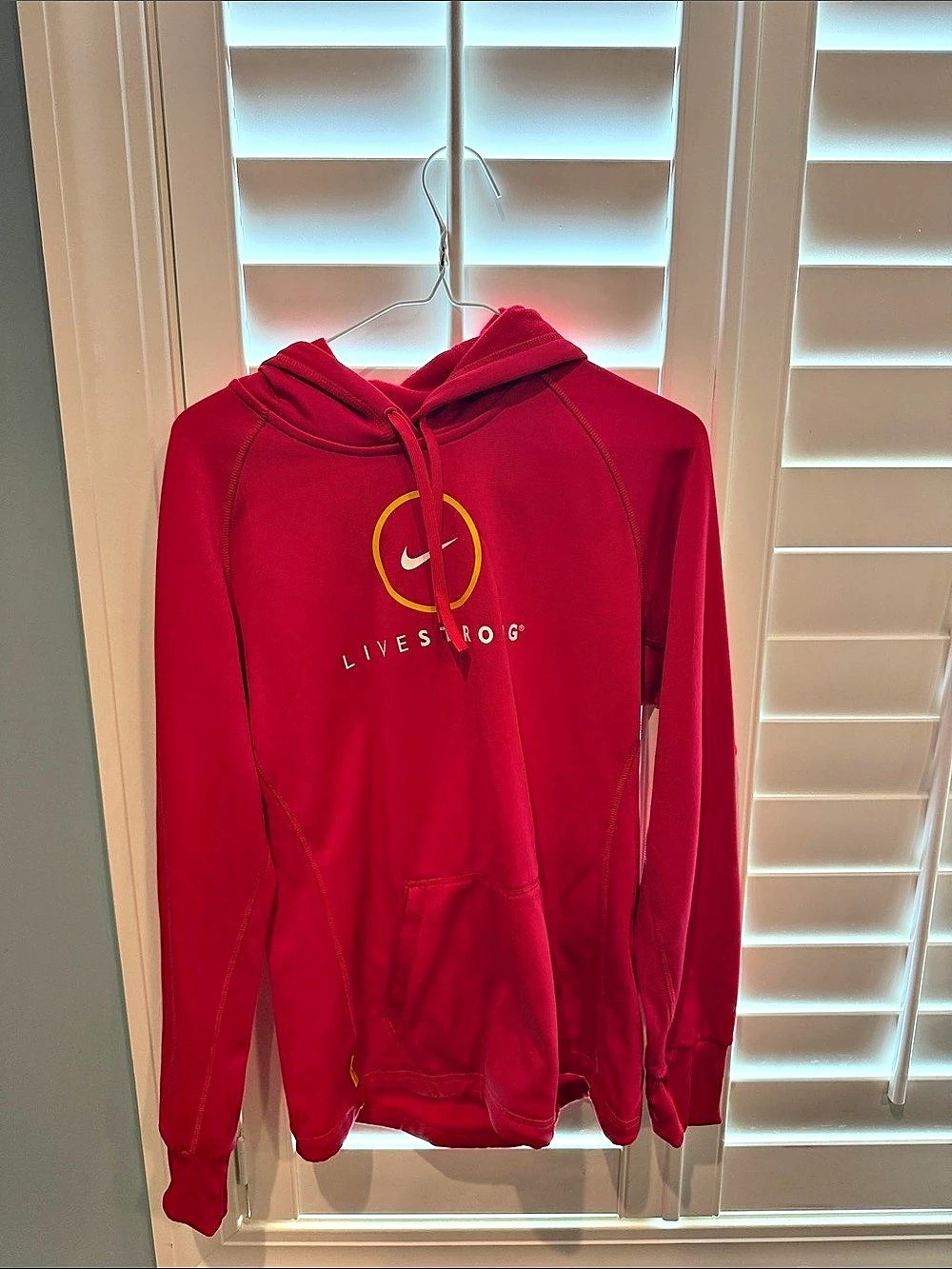 Nike Livestrong Therma-FIT Hoodie Red